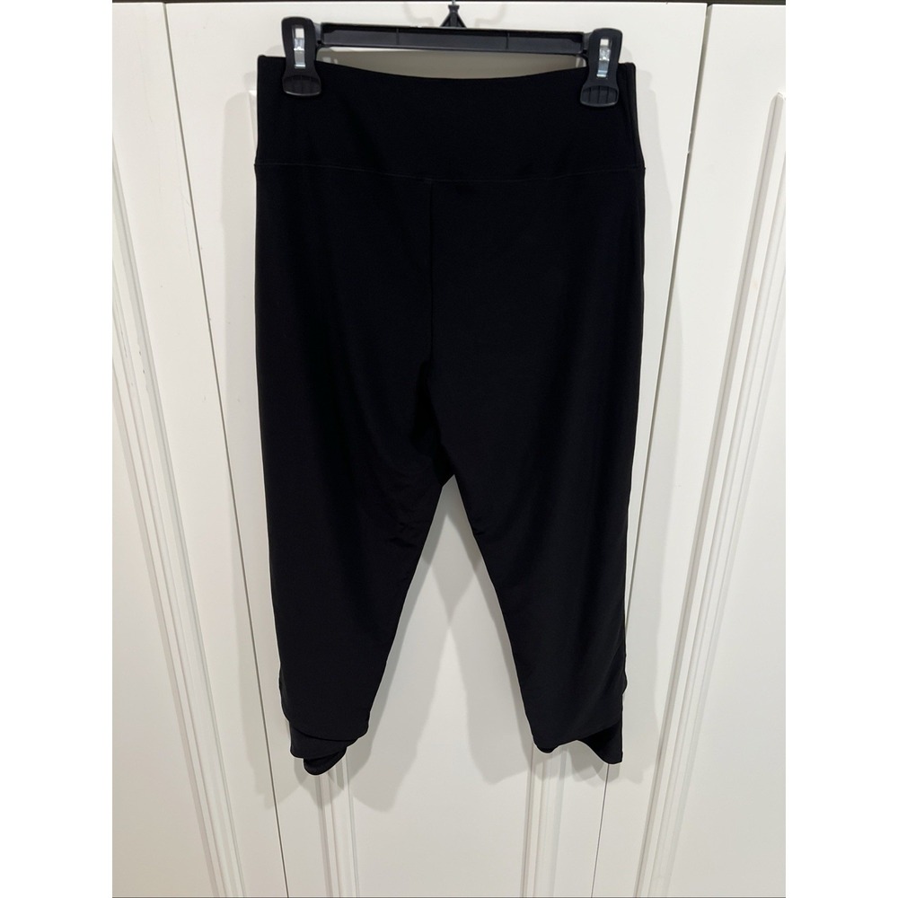 Sympli Black Cropped Pull On Pants Women's Size 10 Lagenlook Minimalist Artsy - Picture 4 of 8